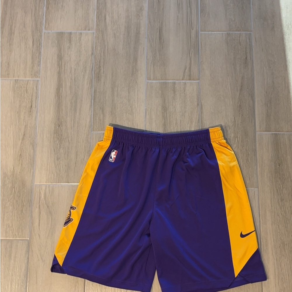 NBA Purple and Gold Athletic Shorts